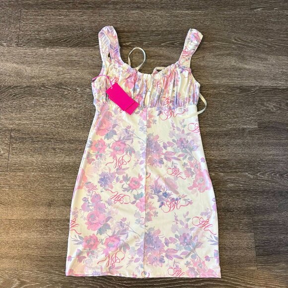 Paris Hilton Baby Doll Dress Gardenia Style YT53776-101-5pA Size Large NWT - Picture 2 of 7